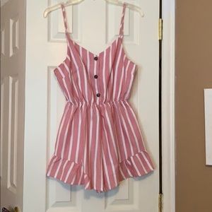 SHEIN striped romper